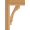 Ekena Millwork Merced Block Rough Sawn Bracket, Western Red Cedar, 4"W x 16"D x 24"H BKT04X16X24MRC05RWR - alternate 2